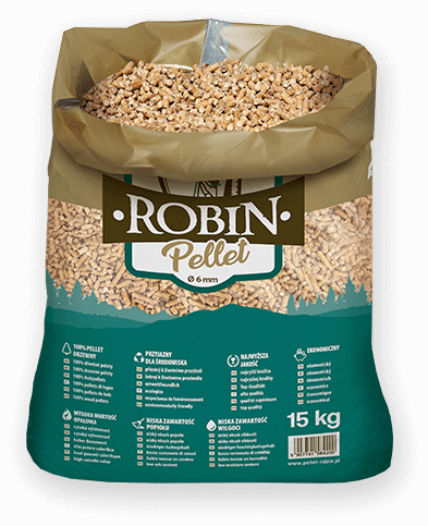 worek pelletu opałowego Robin do kupienia w Czarnkowie lub sklepie internetowym
